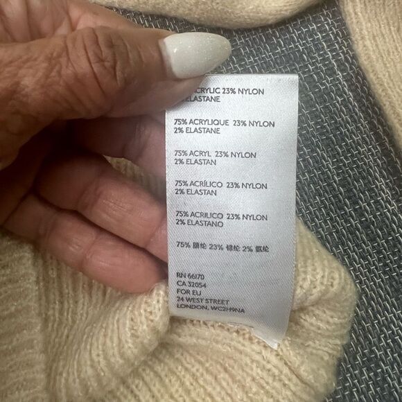 Urban Outfitters Ashley Puff Sleeve Cardigan in Neutral - Picture 9 of 12